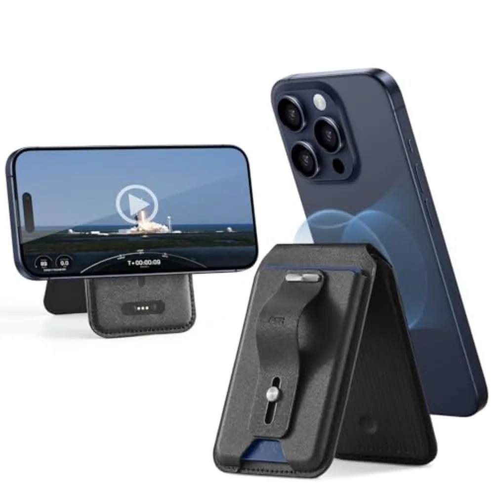 

For Magsafe Wallet Magnet Phone Card Holder Find My Compatible Anti-lost Wallet Tracker Adjustable for iPhone 16/15/14/13 Series