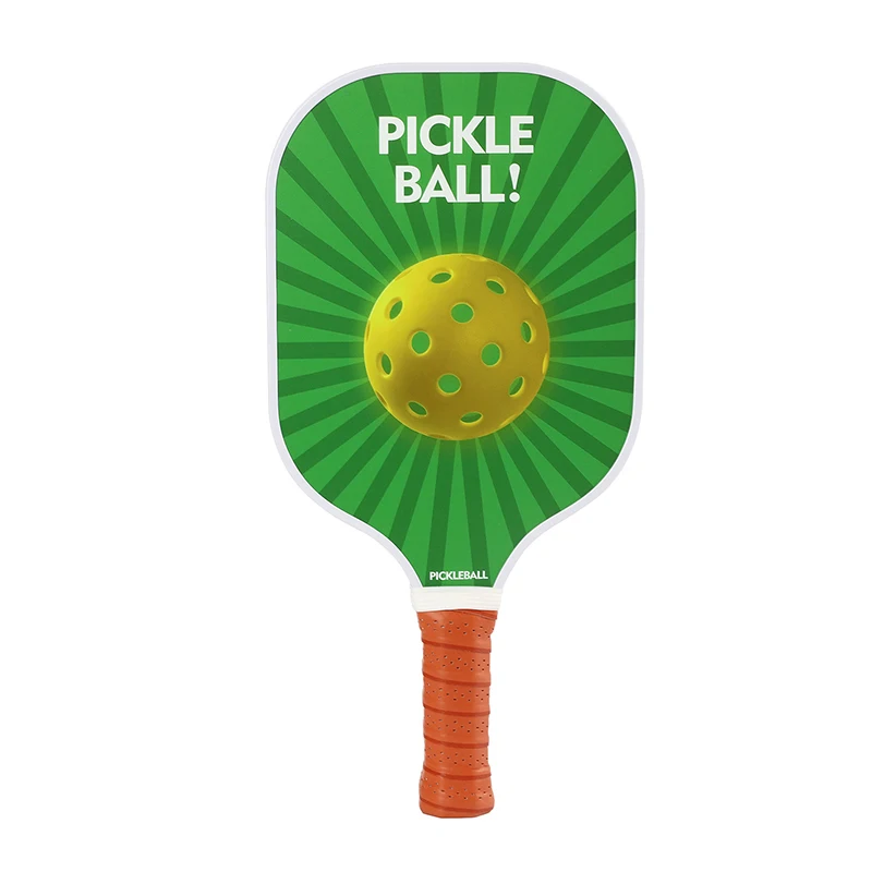 GojoyLiu New Arrivals Yellow Ball Pattern Fiberglass Pickleball Paddles Lightweight Professional Racket