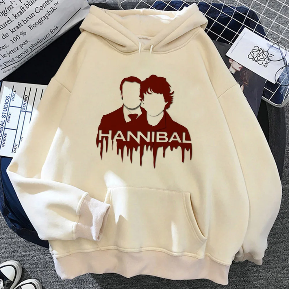 

Hannibal hoodie comic funny youthful printed design trendy clothes for teens teen pullover graphic manga Japanese comfortable