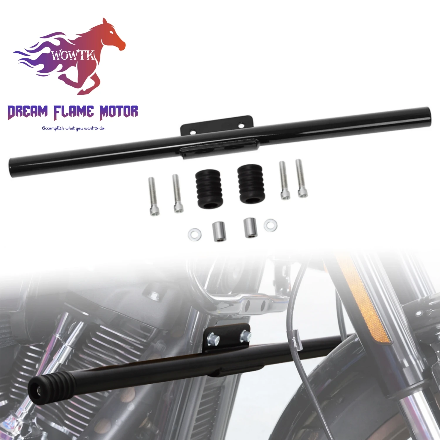 Pelindung Mesin Depan, Crash Bar, Bumper Motor, Foot Pegs Slider untuk Harley Softail Low Rider S ST FXLRS FXLRST 2022 2023