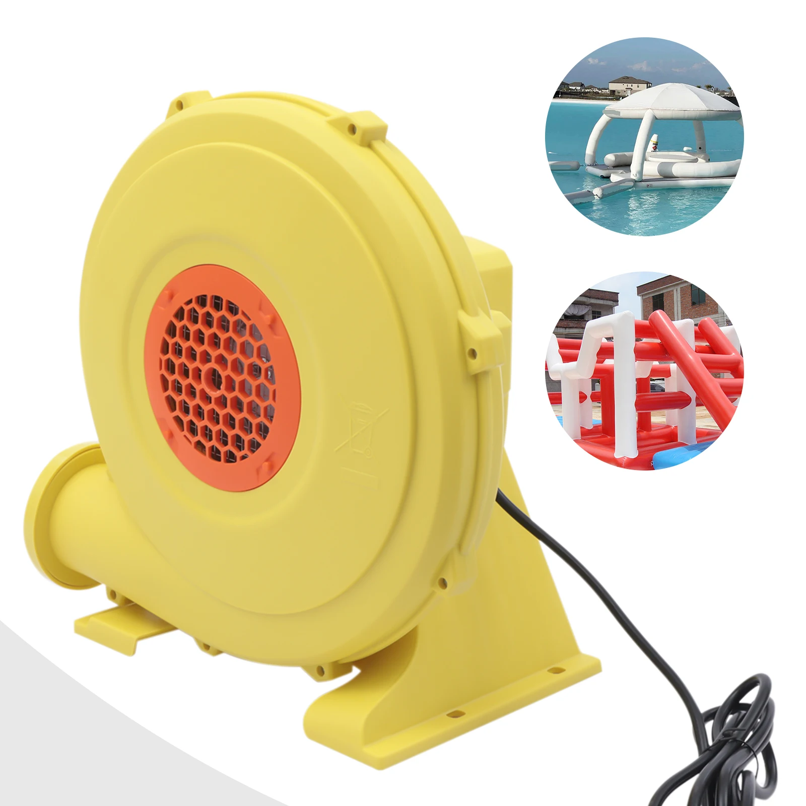 Soplador de aire inflable comercial, 750W(1HP), Ideal para castillos hinchables y barcos inflables