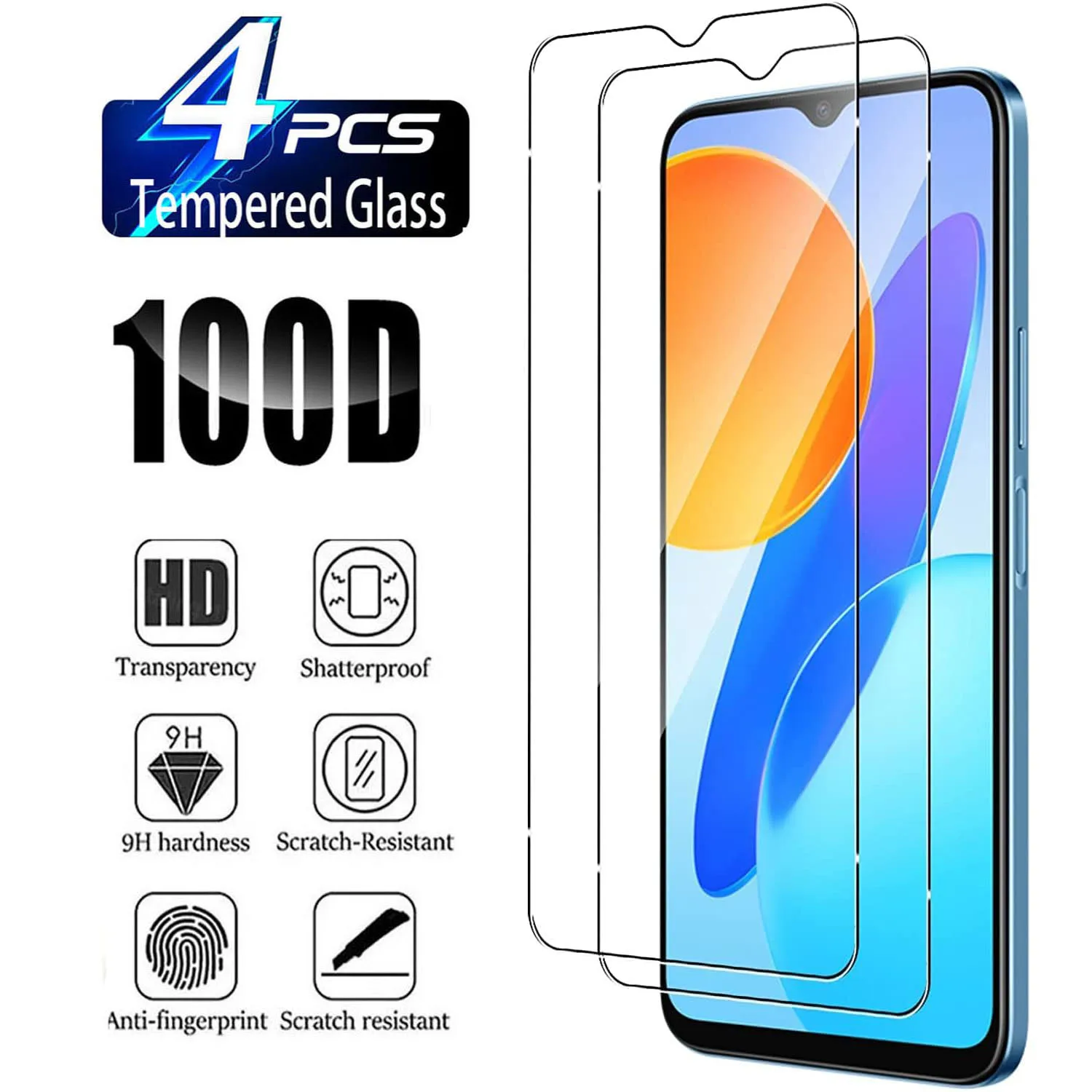 

2/4Pcs HD Tempered Glass For Huawei Honor X6 4G/5G/X6S/X6b 9H Screen Protector