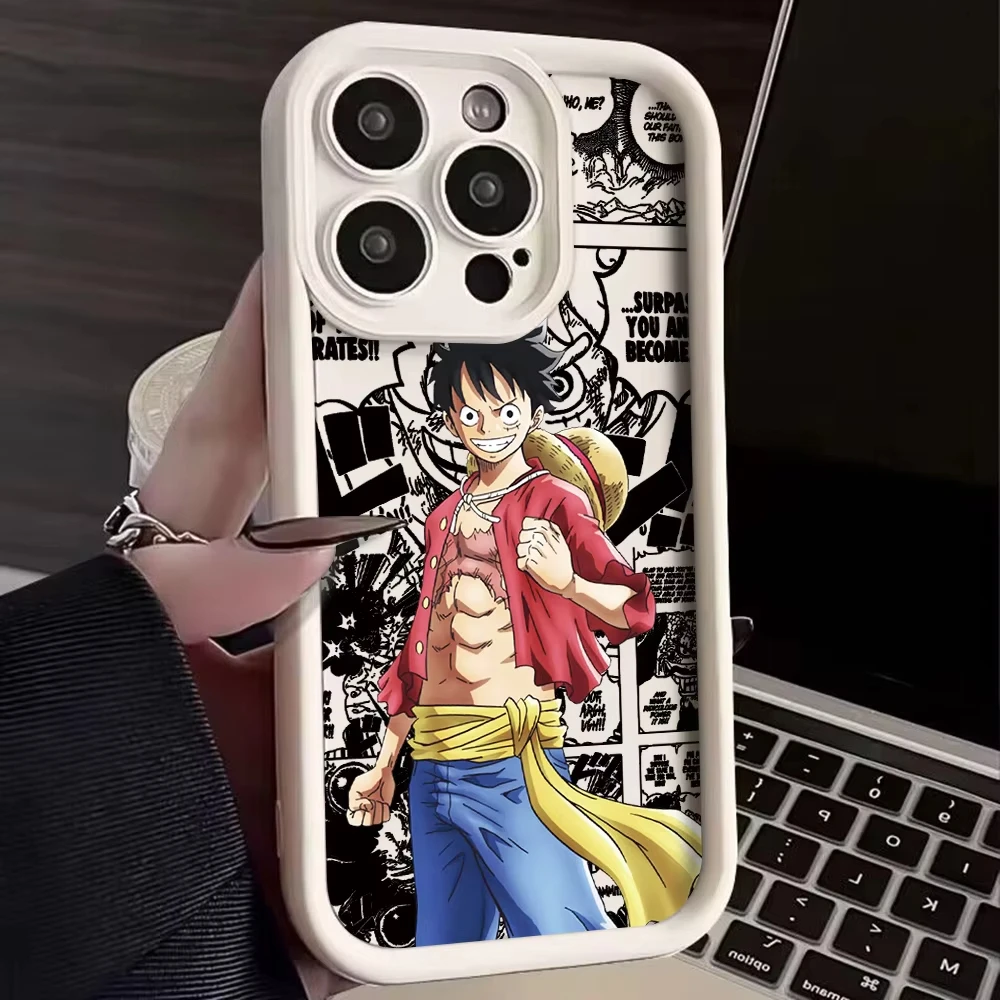 Hot Anime Luffys Phone Case For O-One P-Pieces Xiaomi Mi 14 13 12 14T 11 Lite 12T Poco M6 X6 F4 F5 X3 X4 X5 C40 GT 4G 5G Cover