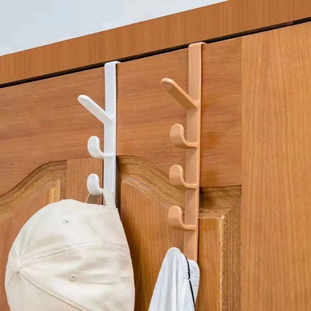 2Pcs Door Hanger Clothes Rack for Hanging Door Organizer Caps Hooks Holder Home Storage for Bedroom Bags Rails