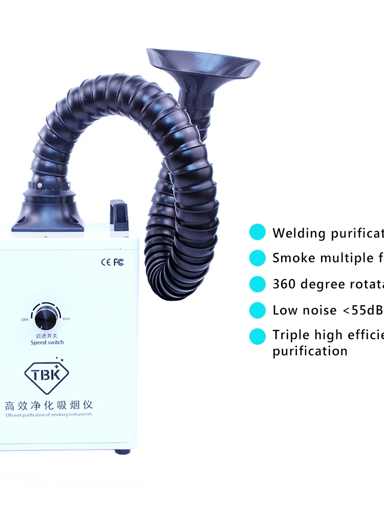 Laser löten Rauch reinigen Maschine Rauch absorber Rauchabzug tbk 618 Löt rauchen Instrument mobile kleine Demontage