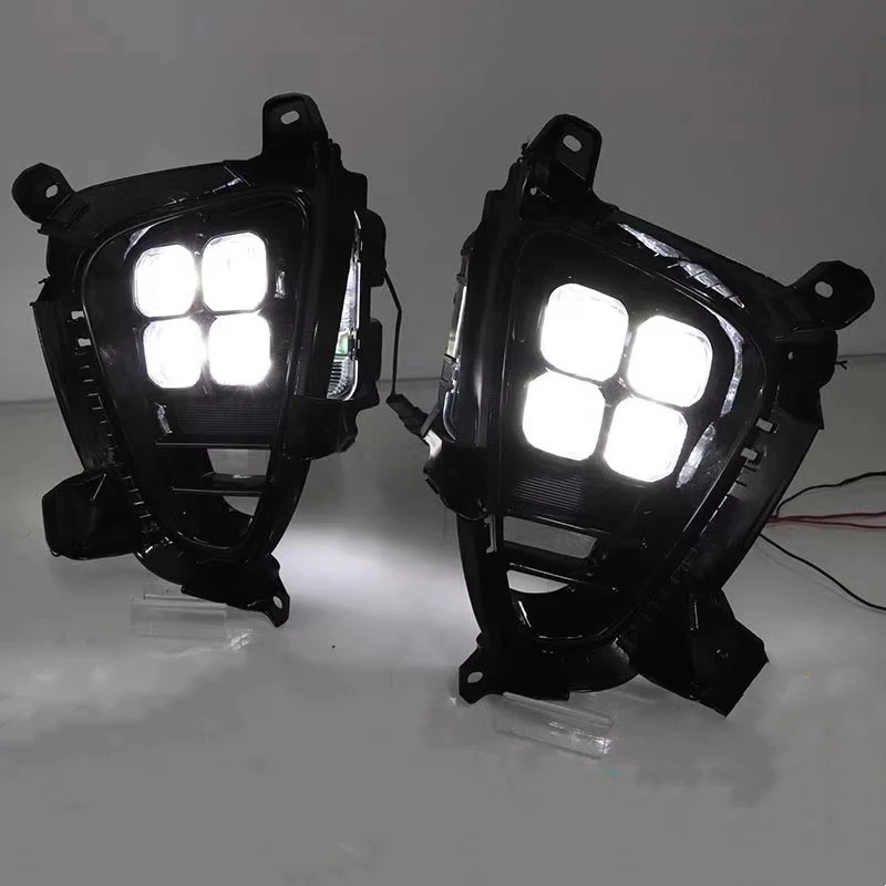 

Front Fog Lamp Assembly for Kia Sorento 2019 Modified New Style Led Daytime Running Light Bumper Light