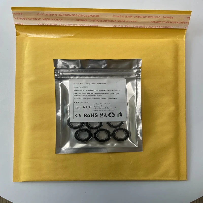 10 قطعة 6800RS 6800ZZ 10X19X5mm 6800RS 6800ZZ القطر الداخلي 10 مللي متر الكروم الصلب الأخدود العميق الدراجات الدراجات الكرات