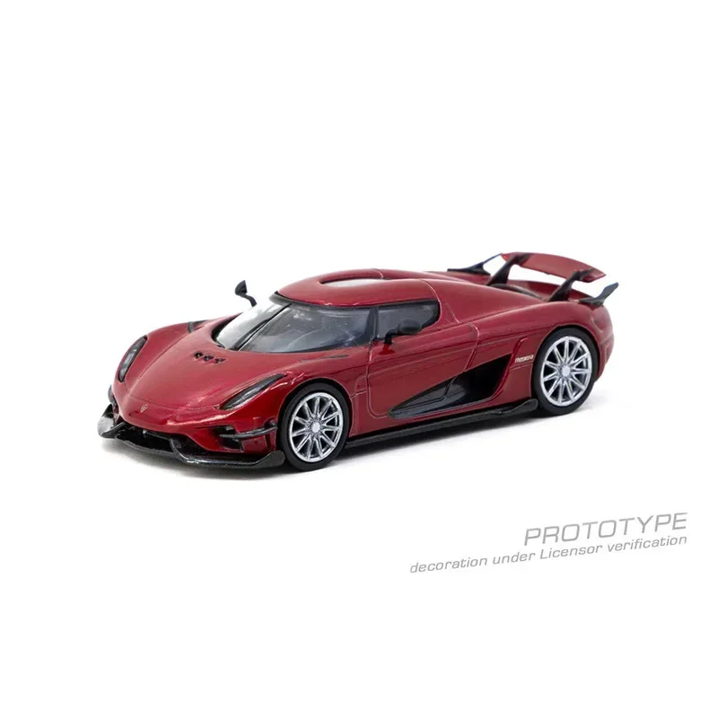 PreSale TW 1:64 Koenigsegg Regera Red Metallic Diecast Car Model Collection Miniature Toy Tarmac Works