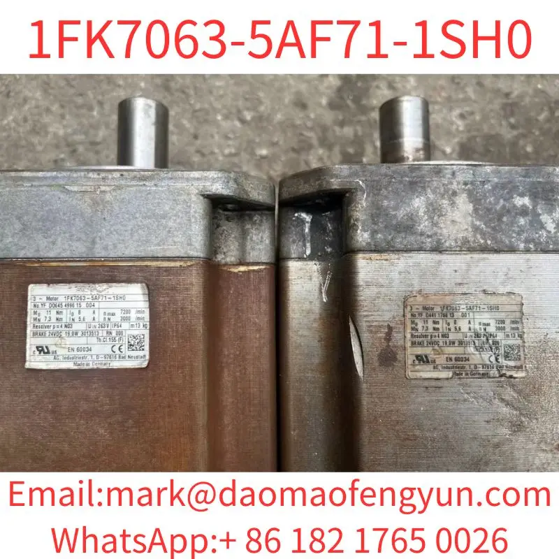1FK7063-5AF71-1SH0 Used Tested OK, In Good Condition SIMOTICS S synchronous servo motor 1FK7 Compact 11 Nm