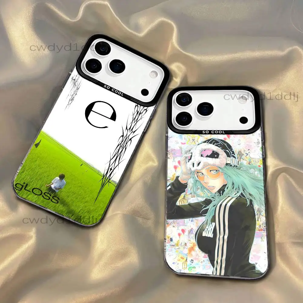 

D-Drain Gang Ecco2k Bladee Phone Case For iPhone 17,16,15,14,13,12,11,X,8,7,Pro,Max,Plus,SE4,Air,Mini IMD Gray Hard Matte