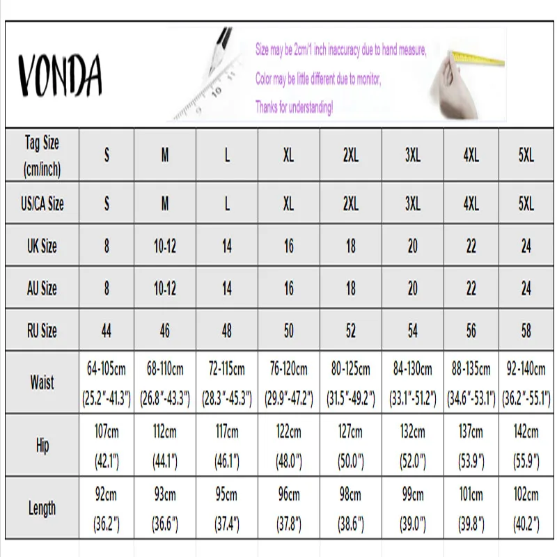 Plus Size 5XL VONDA Women Elegant Bow Ruffled Maxi Skirts Fashion High Waist Pleated Long Skirts Elastic Waist Jupes Faldas Saia - view 6