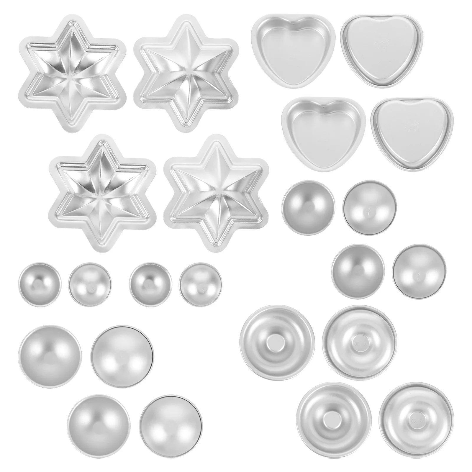 

12Pcs Aluminum Hemisphere Cake Mold Nonstick Ball Baking Pan DIY Soap Soap Crafting Bath Ball Supplies Cake Pan Mold