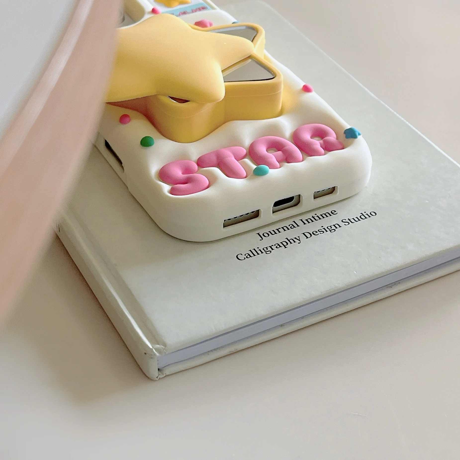 Dopamine Color For Cute Star Mirror Style Silicone Gel Case For Iphone17/16 13/14/15 Pro Max Comfortable Design Birthday Gift