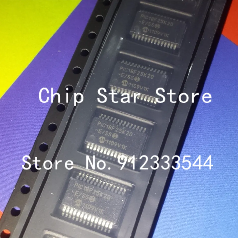 5-50pcs  PIC18F25K20-E/SS PIC18F25K20T-E/SS PIC18F25K20 SSOP28 8Bit Microcontrollers MCU 100%New And Original