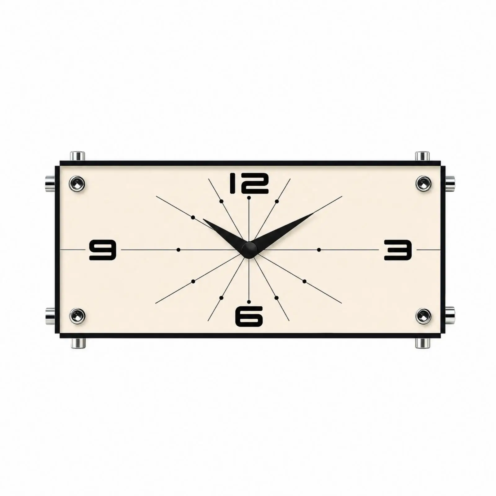 Compact Acrylic Desk Clock Silent Movement Table Clock for Study Room Living Room Bedroom Minimalist Timepiece
