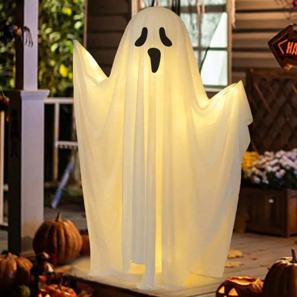 Spooky Outdoor Halloween Decor Halloween Party Decor Spooky Halloween Light Up Ghost Set for Outdoor Yard Decorations for Party