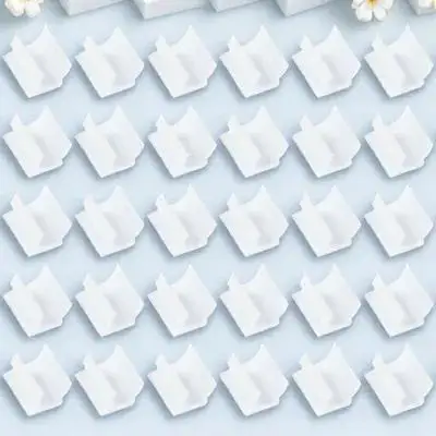 

200Pcs Pen Fixing Clamp Pen Holder Clip Plastic Adhesive Whiteboard Pencil Buckle for Home School Office Plastic Pencil Holder