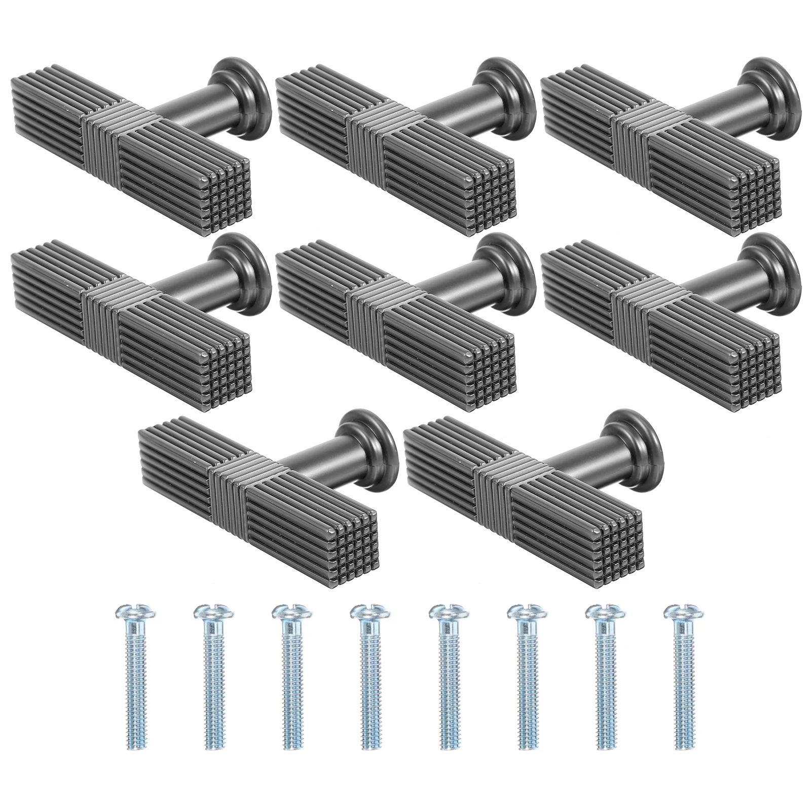 

8 шт. ручки для шкафа из цинкового сплава, прочные дверные ручки для ящиков для шкафа, комода, мебельные ручки, гладкие ручки для комода