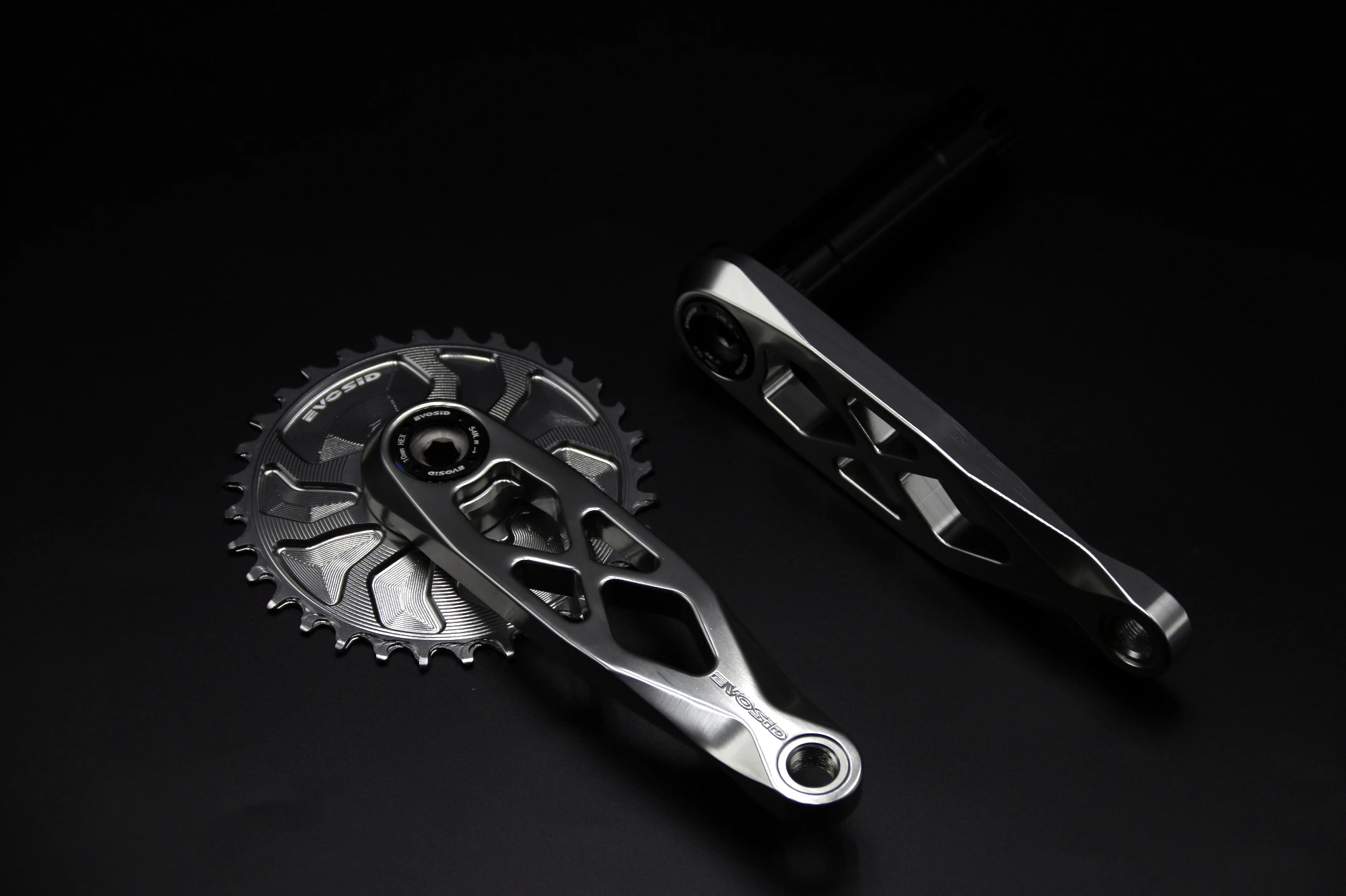 EVOSID Mountainbike DUB 29mm Kurbelgarnitur 165 170 175mm R-SPEC Trail Hohl Fahrrad Kurbel 32T 34T 36T 38T Spindel 12S CNC – Detail 1