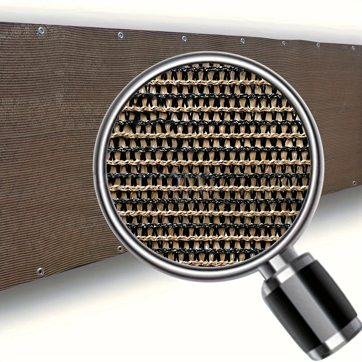 4' X 50' Fenced privacy Screen, Outdoor Backyard Sunshade Windscreen, privacy Fence Screen, Outdoor Windscreen Covered