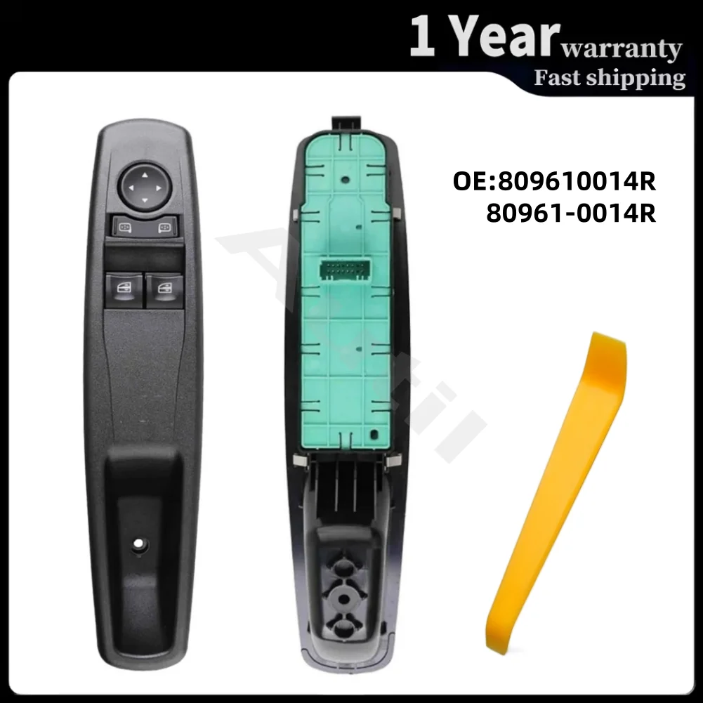 

80961-0014R for Renault Fluence Megane III Electric Lifter Control Front Left Master Power Window Switch with Door Lock Button