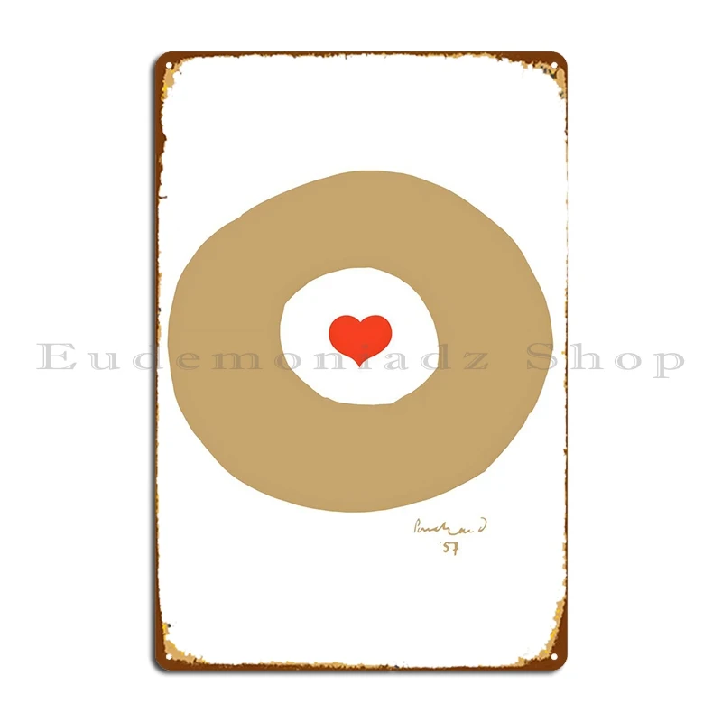 Heart Paul Rand 1957 Metal Sign Classic Rusty Customize Iron Create Tin Sign Poster