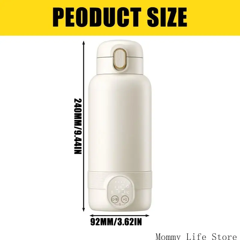 جهاز تسخين زجاجات الأطفال المحمول من الفولاذ المقاوم للصدأ بسعة 500 مل من النوع C للشحن #6