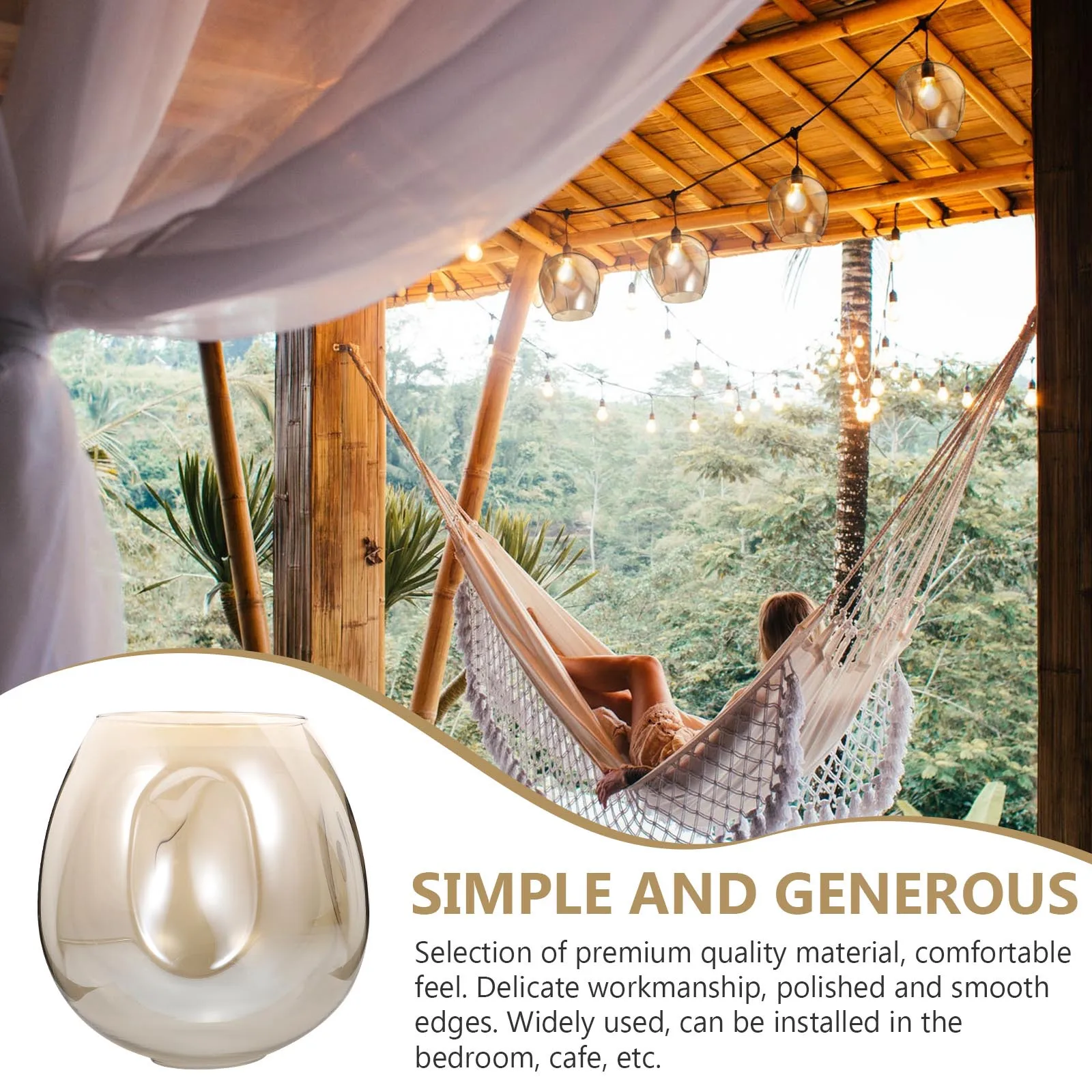 

1Pcs Transparent Glass Lamp Cover European Style Lampshade Bedroom Decorative Diffuse Lighting Warm Atmosphere