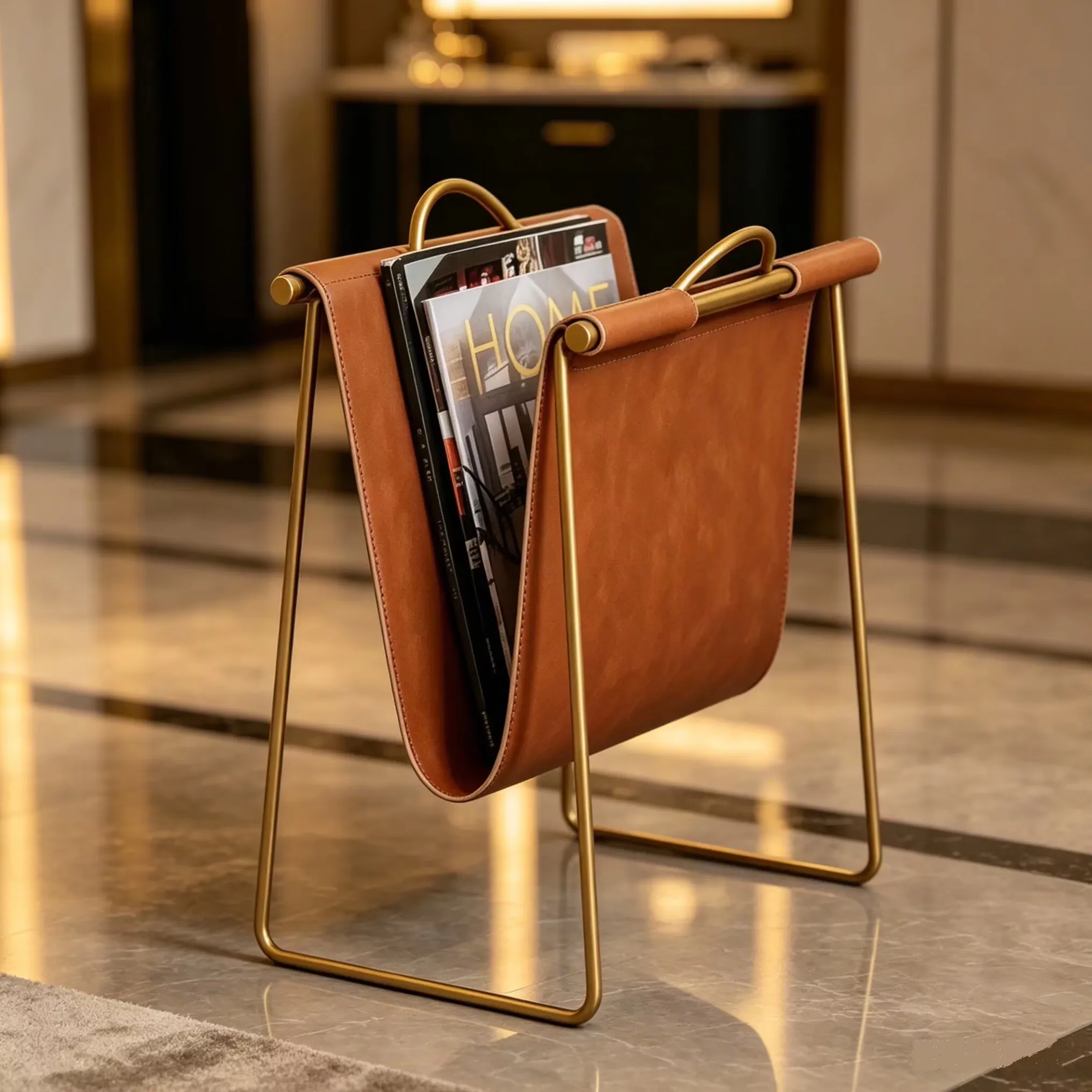 Luxury metal home mobile bookshelf floor standing shelf living room bookshelf picture book shelf minimalist bookshelf