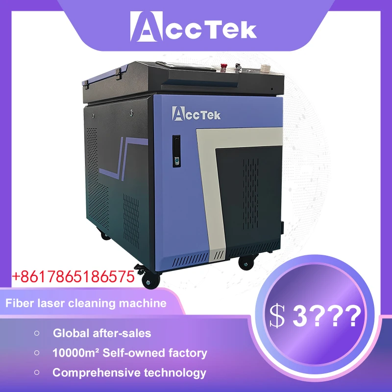 Portable Industrial Fibre Maquina 3000W 6000w Fiber Laser Cleaning Metal Rust  Remove