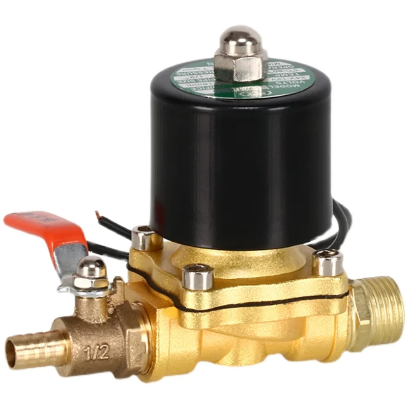 Electromagnetic drain switch 12V24V heavy truck water shower solenoid valve tire drip brake water valve accessories