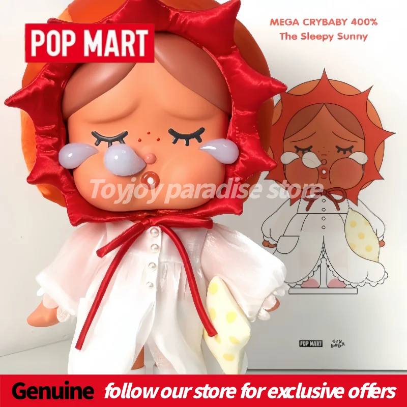 

Новая оригинальная коллекционная фигурка Crybaby Mega Crybaby 400% Lazy Morning Collection, большая милая фигурка Crybaby, настольное украшение, в подарок