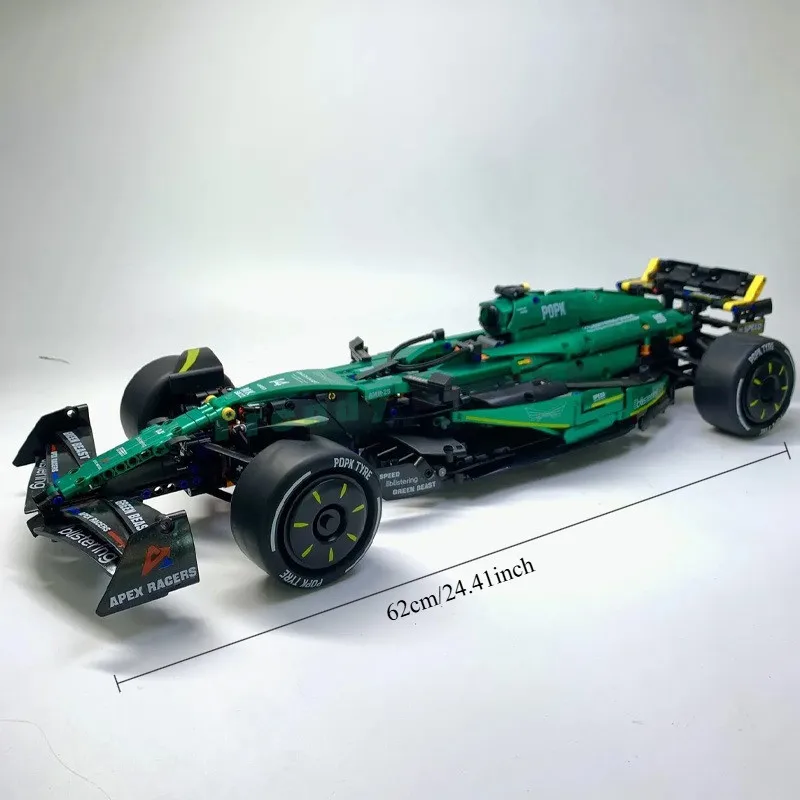 MK6022 1919 Uds 1:8 Martin Aramco AMR24 bloques de construcción MOC Technic F1 coche juguetes regalos para niños