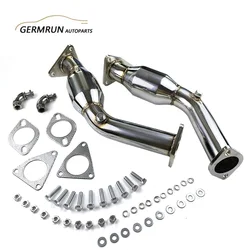 Exhaust Downpipe Test Pipe with resonated Straight For Nissan 370z Infiniti G37