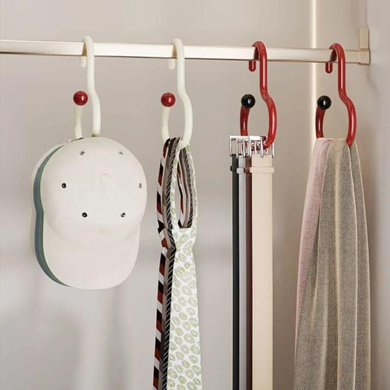 3/18 pçs cachecol circular de dopamina e suporte de exibição de gravata gancho multifuncional, adequado para armazenamento de quarto para lenços cremalheiras de gravata