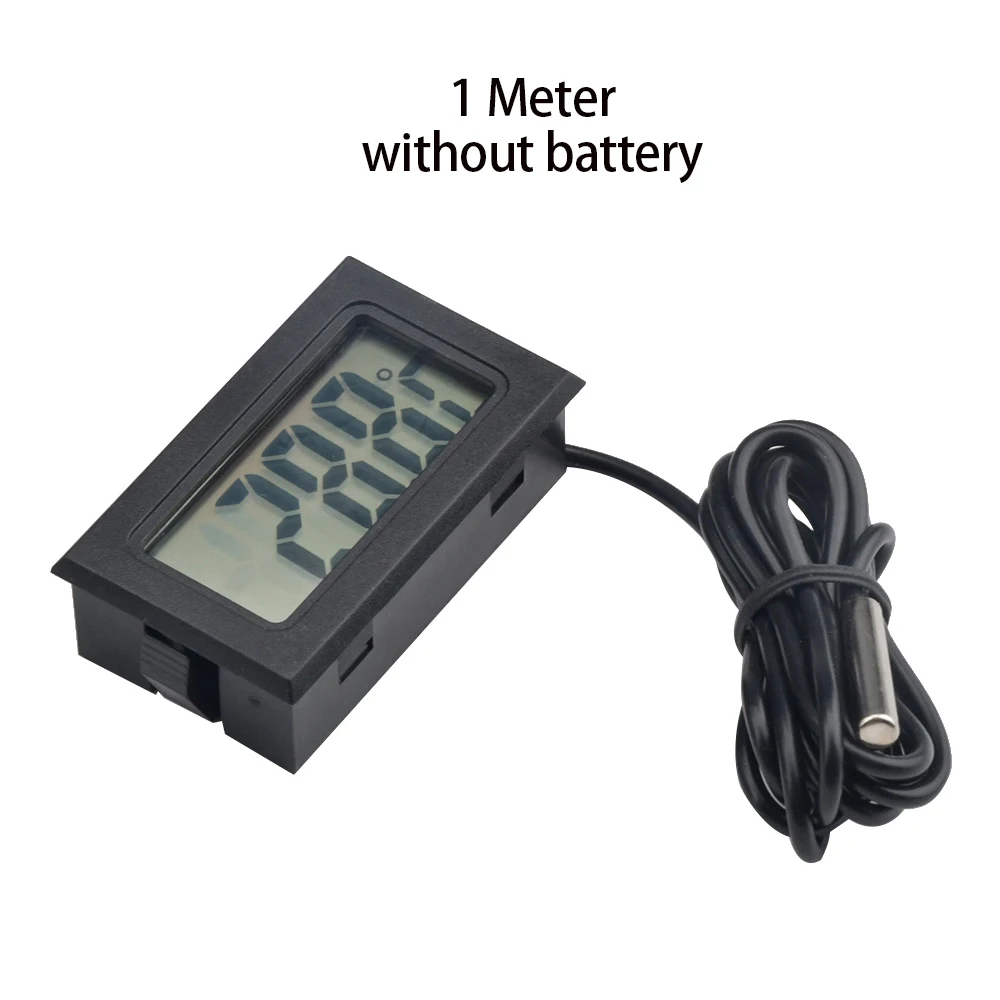 Mini FY-10 Digital LCD Thermometer Sensor Hygrometer Gauge Refrigerator Aquarium Monitoring Display Temperature Detector