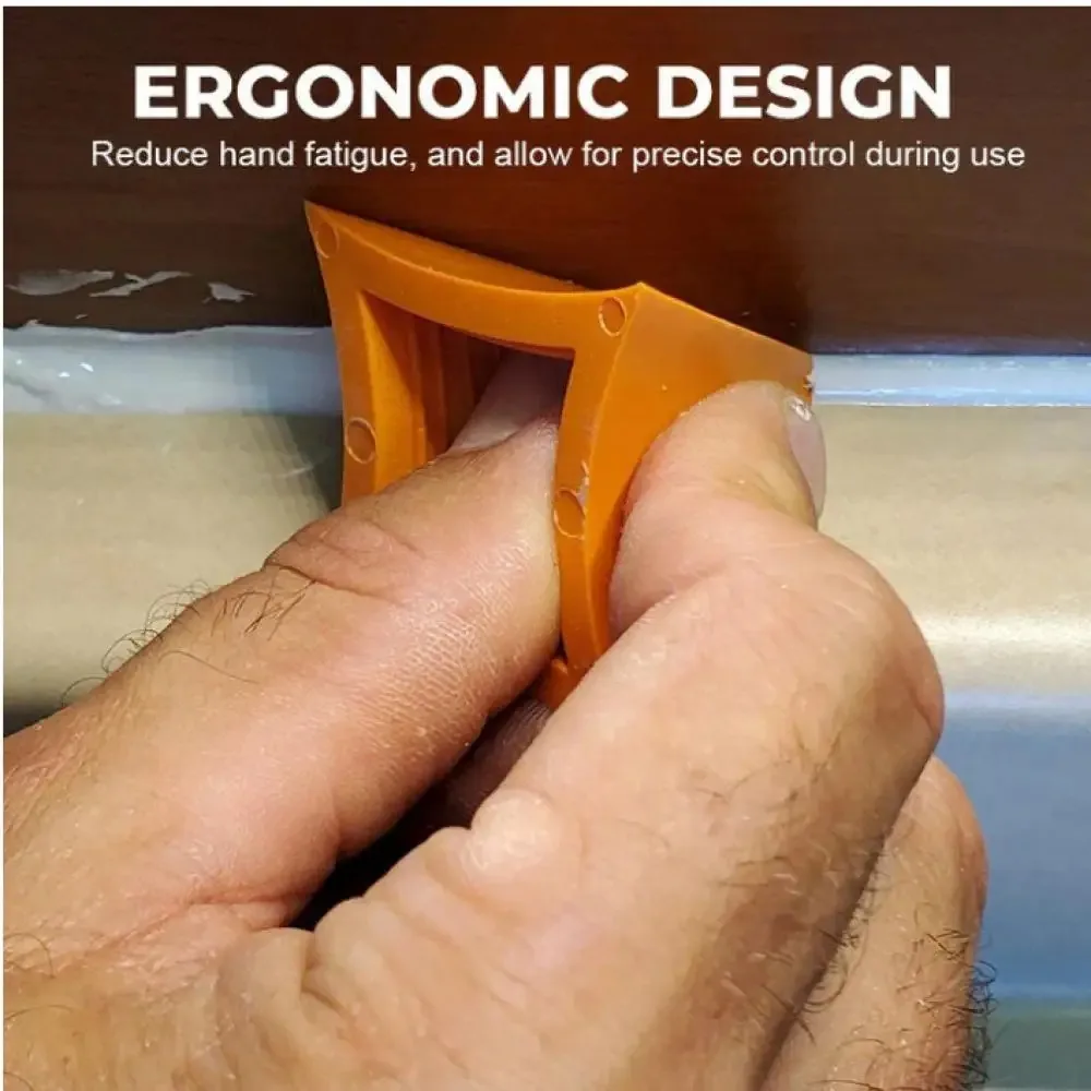 2PCS Silicone Caulking Tool Joint Sealant Spreader Spatula Scraper For Tile Window Grout Edge Repair Removal Construction Tool