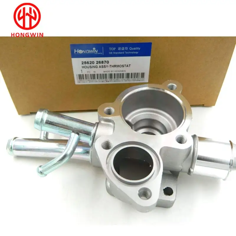 Alloggiamento termostato originale No.25620 26870 adatto per Hyundai Accent 2006-2010 1.6L (1599cc) DOHC L4 2562026870 ,25620-26870