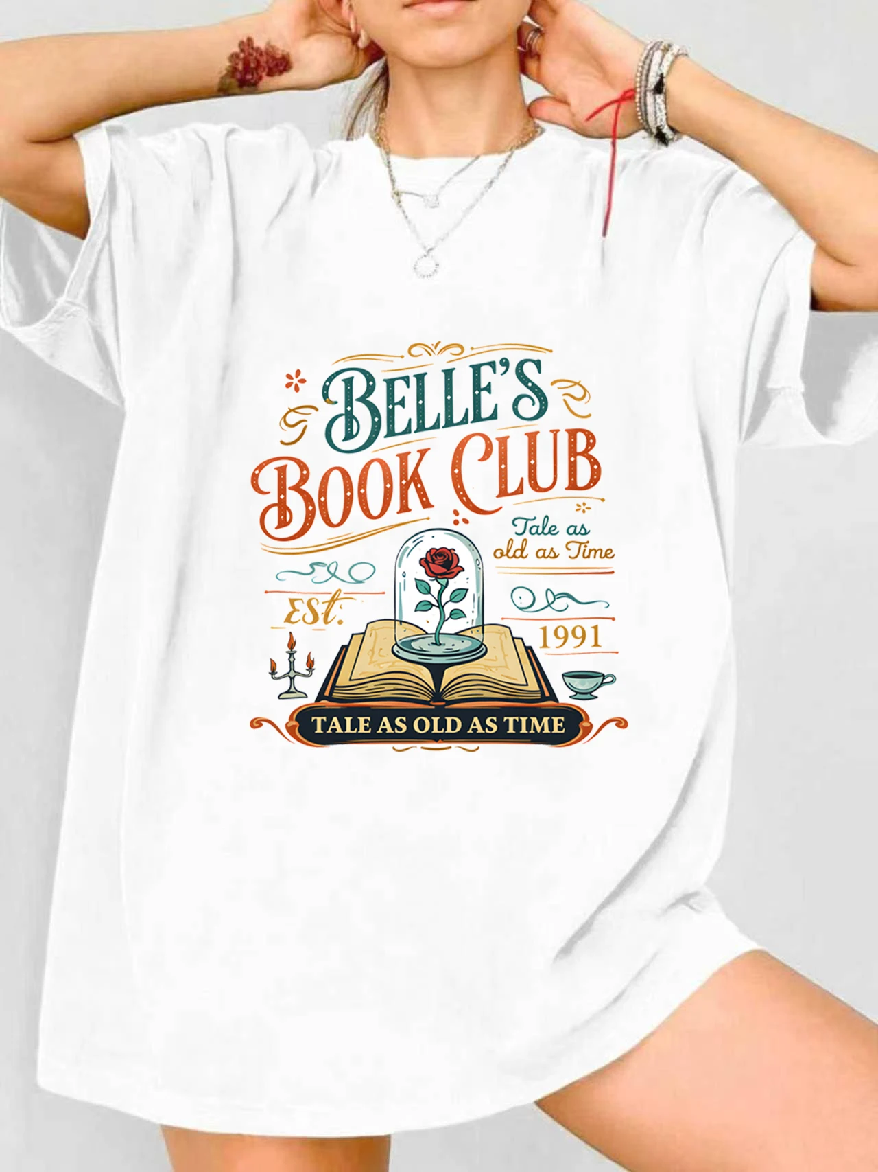 

【JYDX112314】Женская футболка больших размеров с английским принтом, круглым вырезом, летняя, повседневная, с короткими рукавами, в уличном стиле, универсальная.