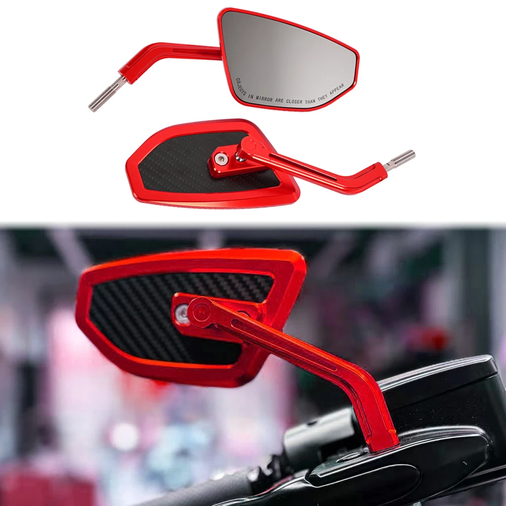 Motorcycle Accessories Performance Style Mirrors Rear View Mirrors CNC with Carbon Slim Look Universal for Harley Davidson