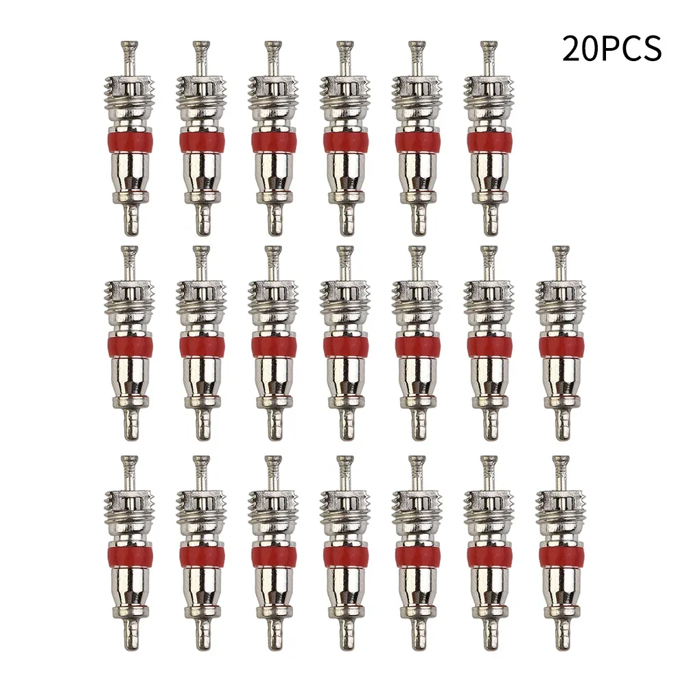 Simple To Use Useful Brand New High Quality Practical Tyre Valve Core 20pcs/set With Remover Tool 20pcs Accessories