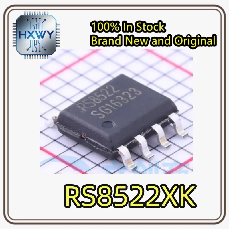 (10/50 pieces) RS8522XK SOP-8 Rail-to-Rail Zero Drift 2-Channel Precision Operational Amplifier Chip Brand New Original In StoCK