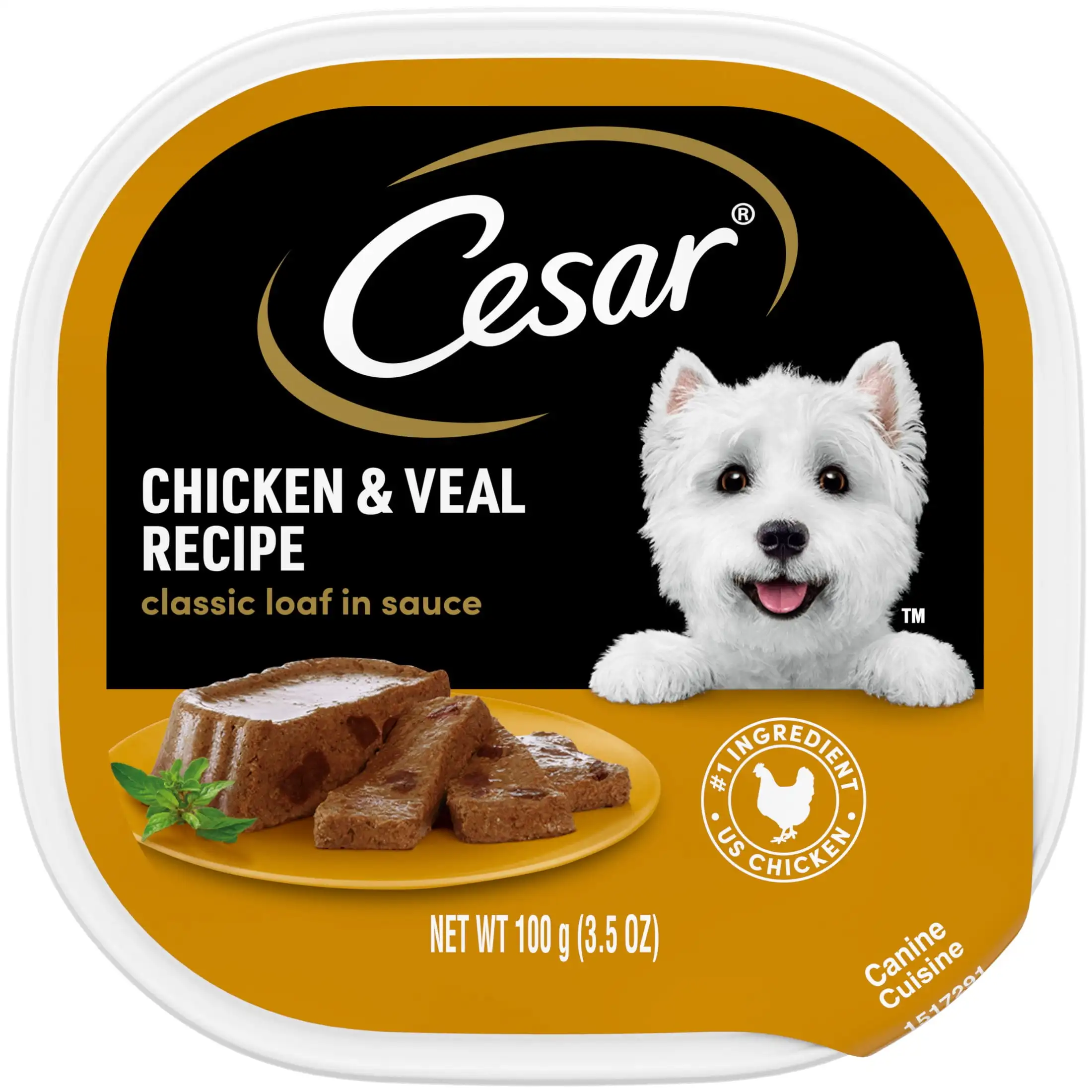 

Classic Loaf in Sauce Chicken & Veal Wet Dog Food, (24) 3.5 oz Easy Peel Trays