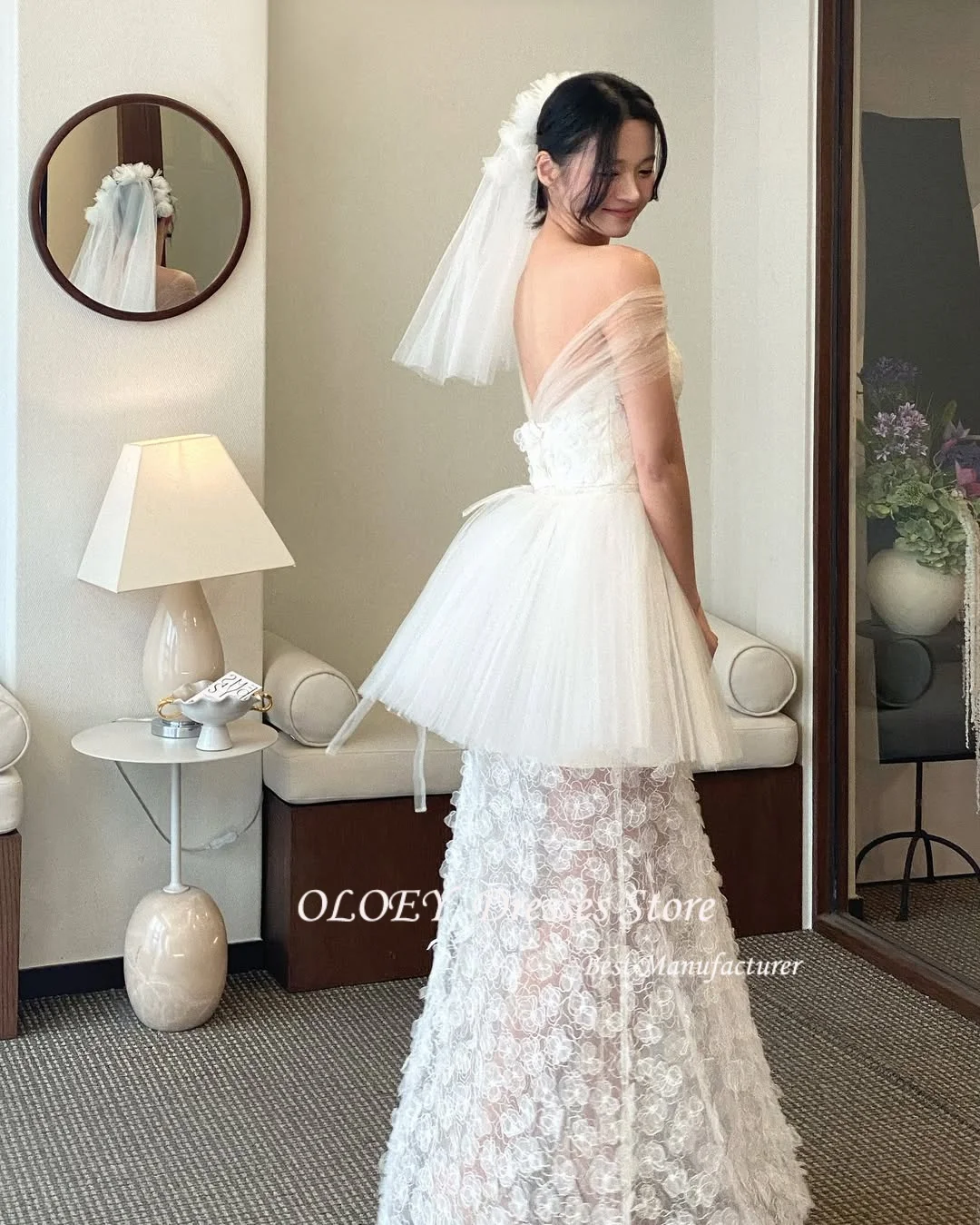 white christmas dresses Zapaka Women Elegant White Wedding Dress with Slit A Line Strapless Pleated Sweep Train Bridal Dress, White / US4