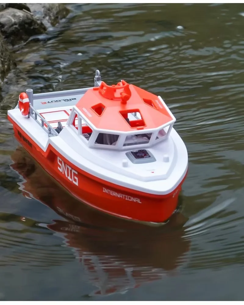 New Tx694 remote control Rescue Tugboat 2.4g Wireless Brushless High-Speed Charging Long Endurance Boat Model Boy Water Toy Gift