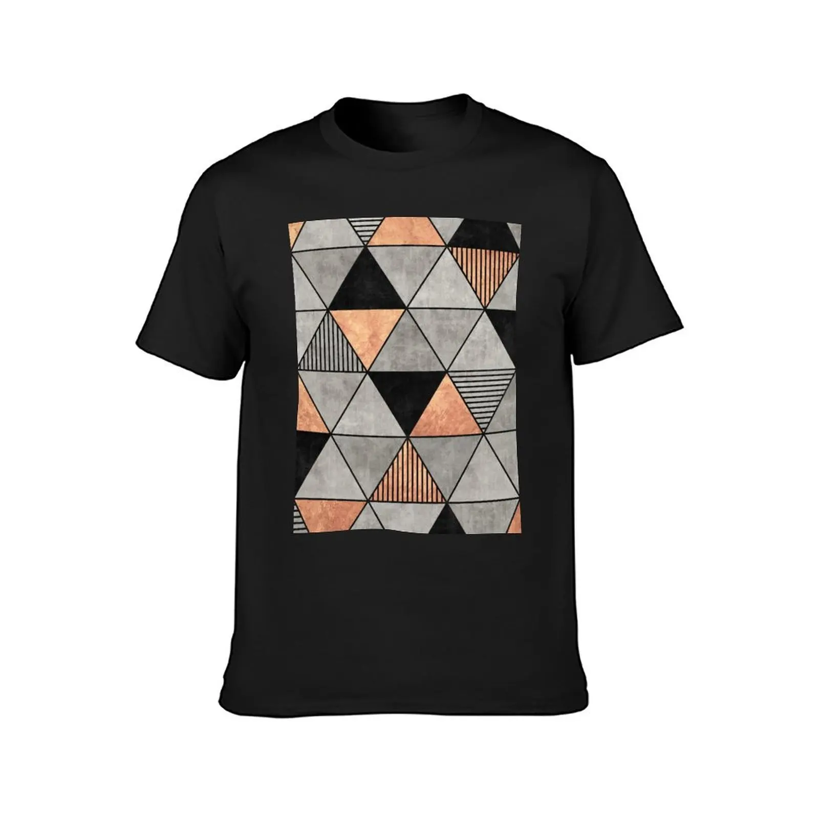 Concrete and Copper Triangles 2 T-Shirt blanks boys animal print cute clothes quick drying big and tall t shirts for men