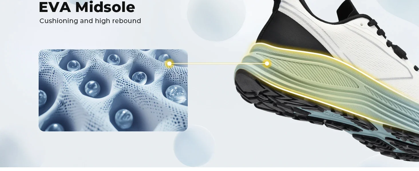 FitVille Herren-Sportsneaker mit breiter Zehenpolsterung, atmungsaktive Freizeitschuhe zum Gehen und Laufen, bequeme Jogging-Schuhe für Männer. – Detail 8