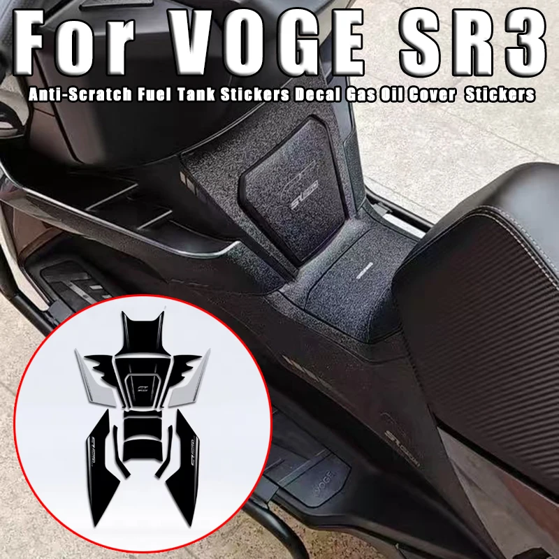 

Motorcycle Anti-Scratch Fuel Tank Stickers Decal Gas Oil Cover Pad Protector Accessories For VOGE SR3 SR 3 SR-3