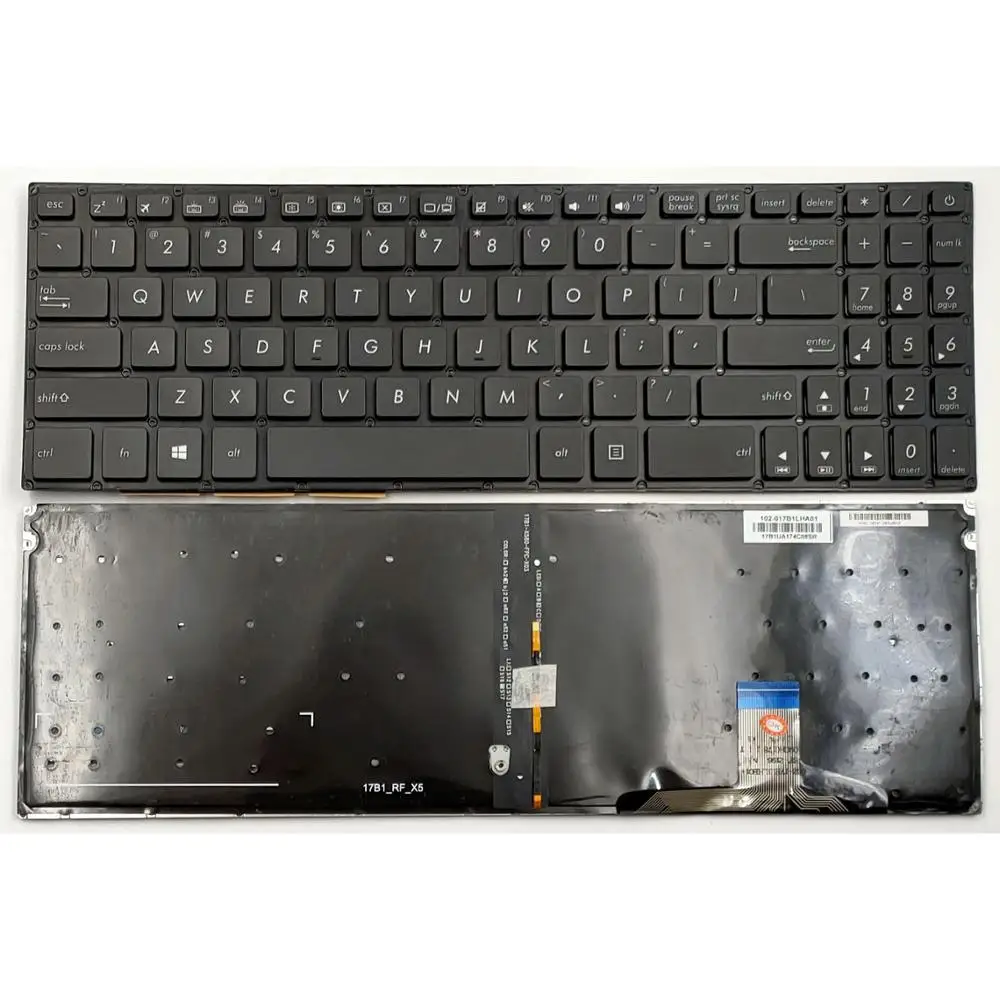 

New For Asus N580 N580GD N580GD-DB74 N580VD N580VD-DB74T N580VD-DS76T NX580V NX580VD X580VD Series Laptop Keyboard US Backlit