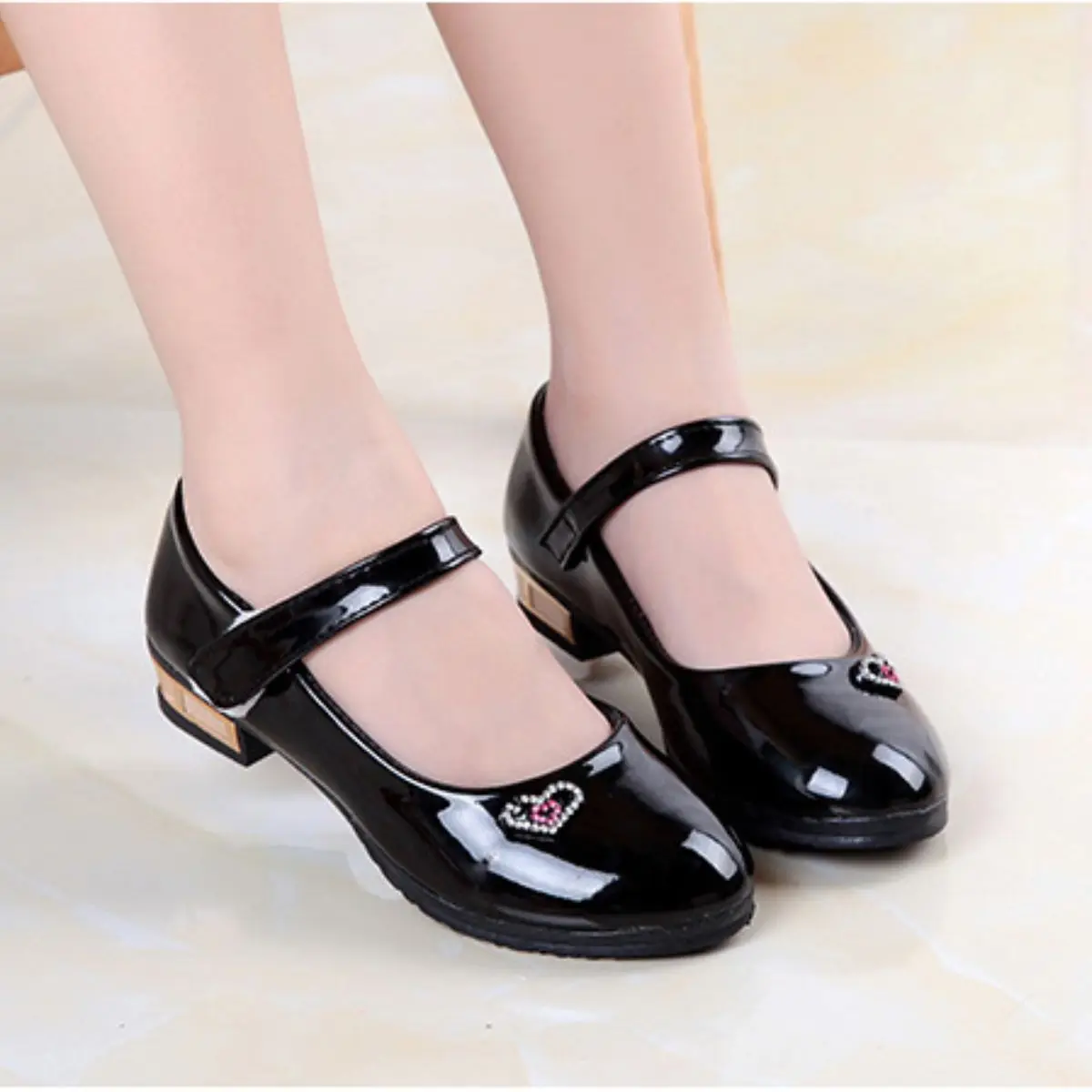 

Girls Dress Shoes-Mary Jane Shoes for Girls, Princess Wedding Party Flower Girl School Shoes Low Heel Flats for Little/Big Kids